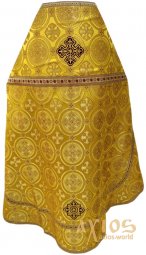 Priestly vestments, yellow brocade, fabric "Kiev cross" - фото