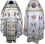 Priest Vestments, Embroidered on White satin R057m (n)