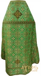 Priest vestments, quality brocade of green color - фото