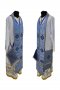 Priest Vestment from a quality brocade of blue color
