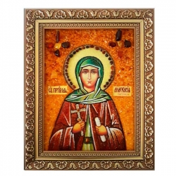 Amber Icon Reverend Anastasia Patricia 40x60 cm - фото