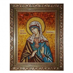 The Amber Icon of St. Victoria of Nicomedia 30x40 cm The Amber Icon of St. Victoria of Nicomedia 30x40 cm - фото