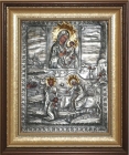 Tikhvin icon of the virgin Mary with a picture of the apparation of the Blessed Virgin Mary Sexton Georgy