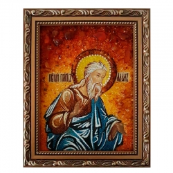 Amber Icon Holy Righteous Protoam Adam 40x60 cm Amber Icon Holy Righteous Protoam Adam 40x60 cm - фото