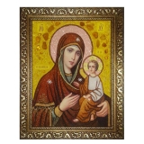 The Amber Icon of the Blessed Virgin Mary Tikhvin 80x120 cm