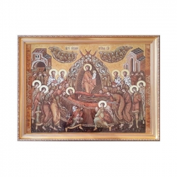 Amber icon Assumption of the Blessed Virgin 40x60 cm Amber icon Assumption of the Blessed Virgin 40x60 cm - фото