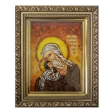 Amber Icon Saint Simeon Bogopriemets 15x20 cm