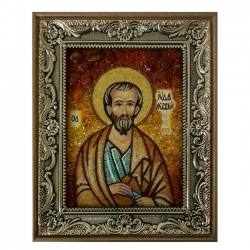 Amber Icon Saint Apostle Levius Judah 15x20 cm - фото