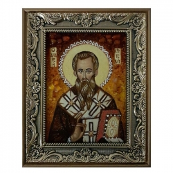 Amber icon St. Andrew the Cretan 40x60 cm Amber icon St. Andrew the Cretan 40x60 cm - фото