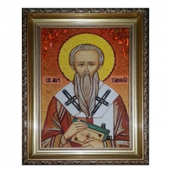 Amber Icon Holy Martyr Timothy 80x120 cm - фото
