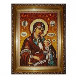 The Amber Icon of the Blessed Virgin Mothers of Mourning my sorrows 30x40 cm The Amber Icon of the Blessed Virgin Mothers of Mourning my sorrows 30x40 cm - фото