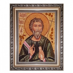 Янтарная икона Святой Апостол Андрей Первозванный 80x120 см Янтарная икона Святой Апостол Андрей Первозванный 80x120 см - фото