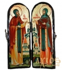 The icon under the antiquity The holy pious Peter and Fevronia of Murom Warehouse double 10x30 cm