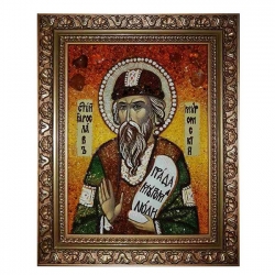 The Amber Icon of St. Jaroslav of Murom 15x20 cm The Amber Icon of St. Jaroslav of Murom 15x20 cm - фото