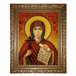 Amber Icon Holy Martyr Natalia 80x120 cm Amber Icon Holy Martyr Natalia 80x120 cm - фото