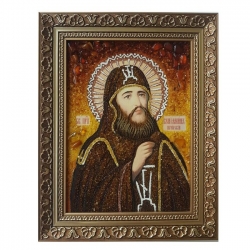 The Amber Icon The Monk Veniamin Caves 15x20 cm The Amber Icon The Monk Veniamin Caves 15x20 cm - фото