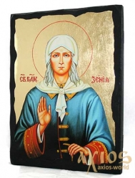 The icon under the antiquity The Blessed Saint Xenia of Petersburg with gilding 30x42 cm The icon under the antiquity The Blessed Saint Xenia of Petersburg with gilding 30x42 cm - фото
