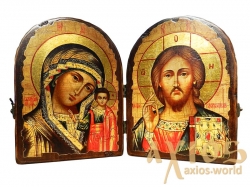 Icons under the old days Wedding couple folded double 34x23 cm Icons under the old days Wedding couple folded double 34x23 cm - фото
