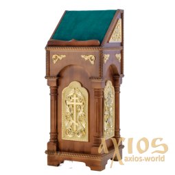 Lectern single №1, 125 cm, with gilded elements - фото