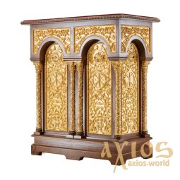 Analog wooden double №10, 110 cm, with gilded elements - фото