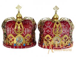 Wedding crowns №3, varnish - фото