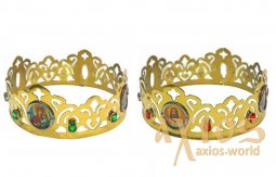 Wedding Crowns, brass, stone - фото