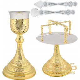 Eucharistic SET GOLD PLATED 1LT - фото
