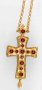 Cross pectoral brass, gilding (Greece)