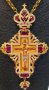 Pectoral cross gilded with precious stones. (Greece)