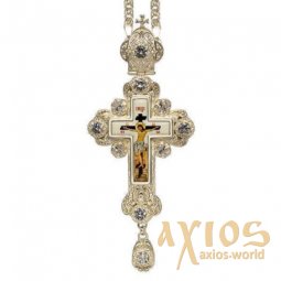 Brass Pectoral Cross with  chain - фото
