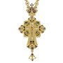Pectoral cross in gilt brass with chain