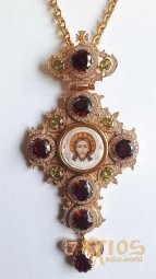 Croix pectorale avec peinture - фото