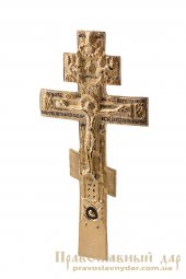 The ritual cross in gilt brass with enamel - фото