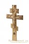 The ritual cross in gilt brass with enamel