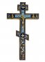Altar cross number 2-10, gilding, blue enamel