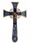 Maltese Altar Cross, No. 4-2, gilding, blue enamel