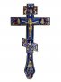 Altar cross №3-4, gilding, blue enamel