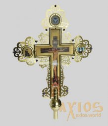 Altar cross №3 large, combined, double-sided - фото