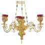 Hanging lamp for four glasses, GOLD SMALTO (Greece)