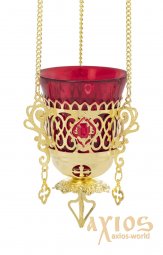 Hanging lamp with enamel decoration  - фото
