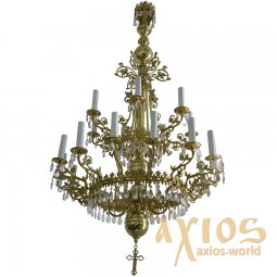 Chandelier, 2 tiered, 21 candles (ПК) 02_21_2 - фото