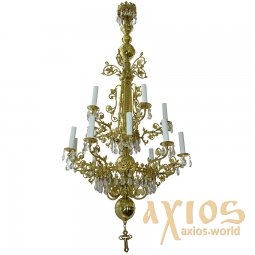 Chandelier 2 tiered 12 candles (ПК) 02_12_2 - фото