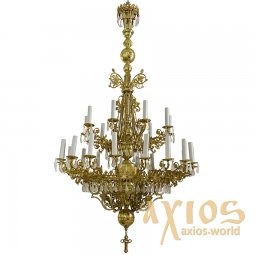 Chandelier 2-tiered, 27 candles  (ПК) 02_27_2 - фото