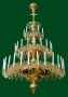 3-tiered chandelier for 56 candles