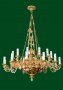 1-tiered chandelier for 24 candles