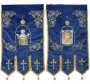 Blue fabric banners (pair) 68x110 cm - No. 1