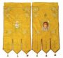 Gold fabric banners (pair) 68x110 cm - No. 1