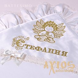 Embroidery design of the name, «Barocco», in gold (2) - фото