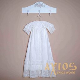 Attire for christening «Luxurious», white color - фото