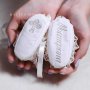 Embroidery on booties (on one to 8 letters), (EMB_030), silver